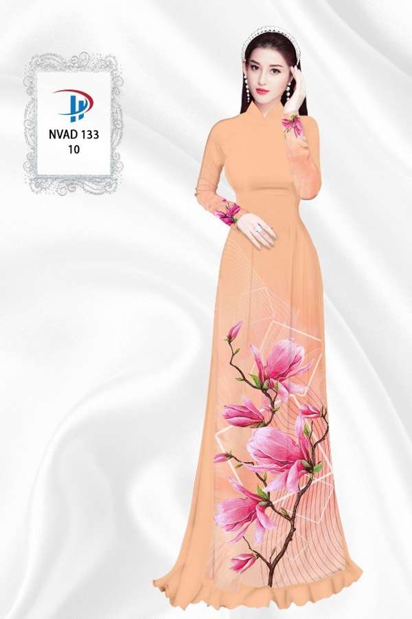 Vải Áo Dài Hoa In 3D AD NVAD133 57